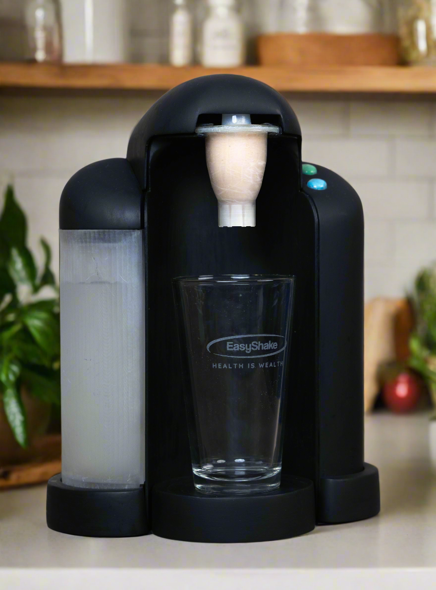 The EasyShake System: The simple way to make your protein shake with no messy container clean-up